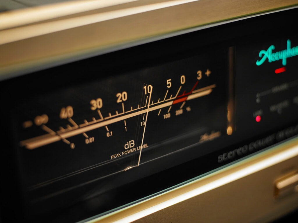 The famous Accuphase VU Meters