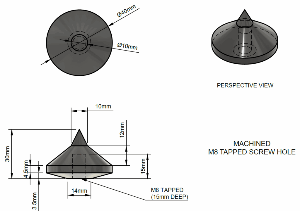 AcouPlex ReSpire technical drawing